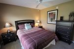 Guest bedroom offers a queen bed